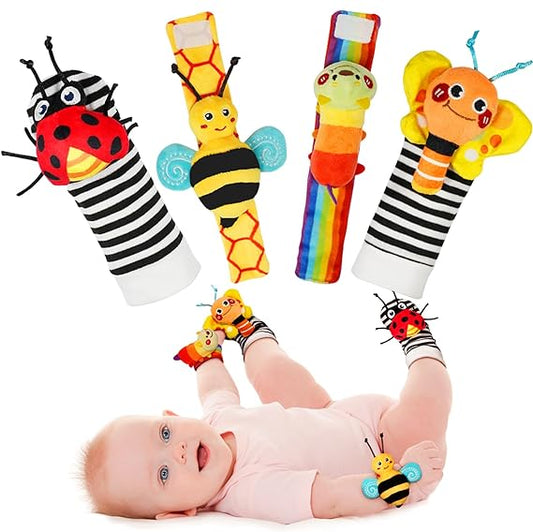 TT Baby Wrist Rattle Socks and Foot Finder Set